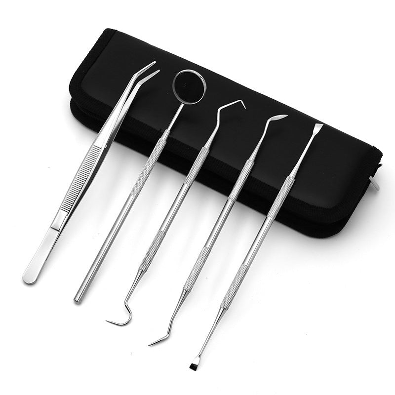Stainless steel dentist tool set dental mirror