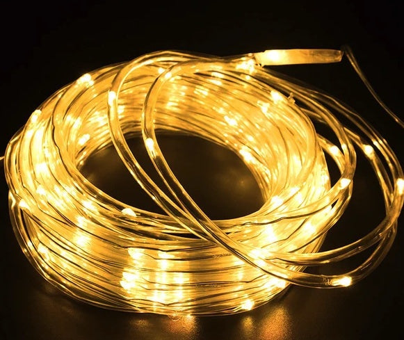 33FT  LED Strip Rope Light Tube String Outdoor Garden Party Decoration Lights