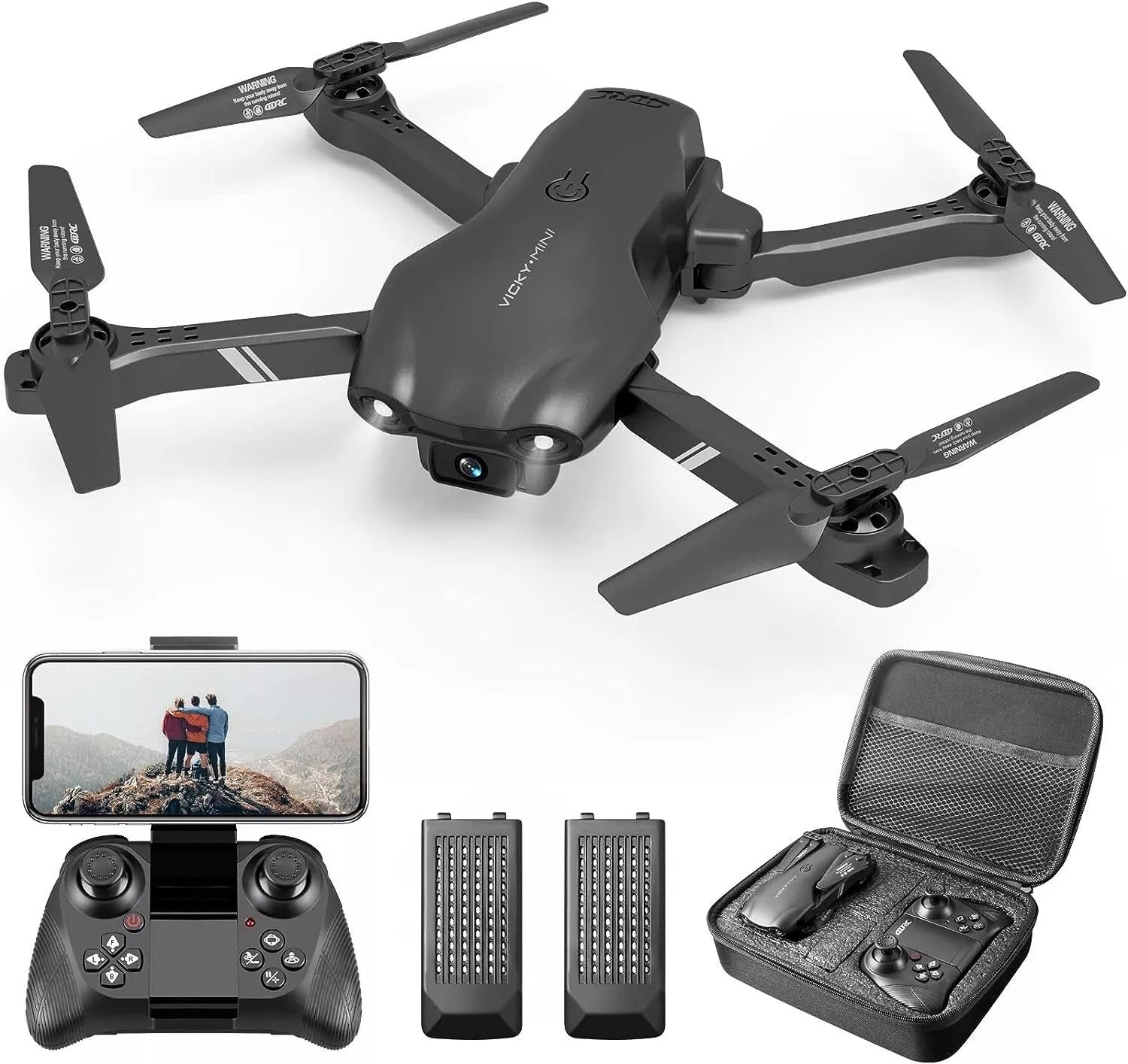 4DRC V13 RC Drone 6K HD Dual Camera WiFi FPV Foldable Quadcopter Camera Drone ,2 Battery.Logistics Is Randomly Sent By UPS,USPS,FEDEX