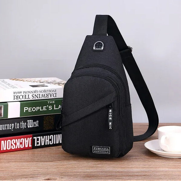 Men Women Sling Bag Chest Fanny Packs Cross Body Travel Sports Shoulder Backpack