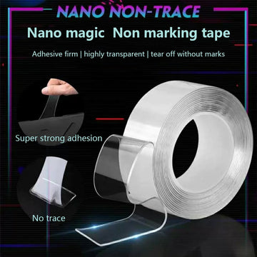 Nano Double Sided Transparent Tape Reusable Waterproof Tape For Cleaning Kitchen And Bathroom Supplies Tape